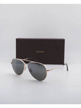 Tom Ford Dashel-02 FT0996 28A Aviator Sunglasses - Gold / Smoke